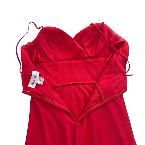 Princess Collection Red Rhinestone Dress size 4 with straps homecoming cocktail - Picture 7 of 11